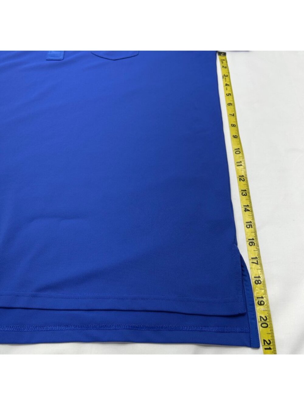RLX Golf Performance Polo Shirt Mens Blue Short Sleeve Pocket Classic Fit - Picture 8 of 15